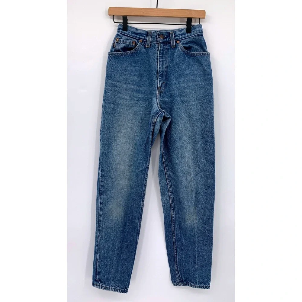 Vintage Levis Bareback Jeans Womens 25x29 High Rise Tapered 80s Made USA Rare